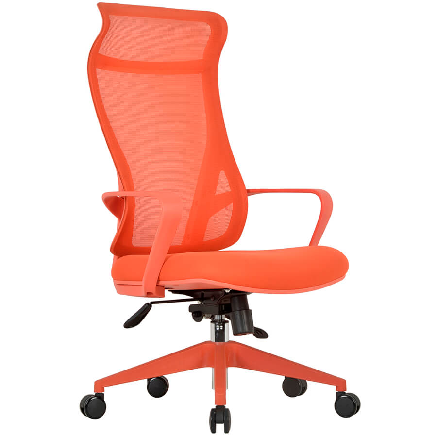 CH577 Кресло для руководителя  Chairman, обивка комбинированный (Красный)