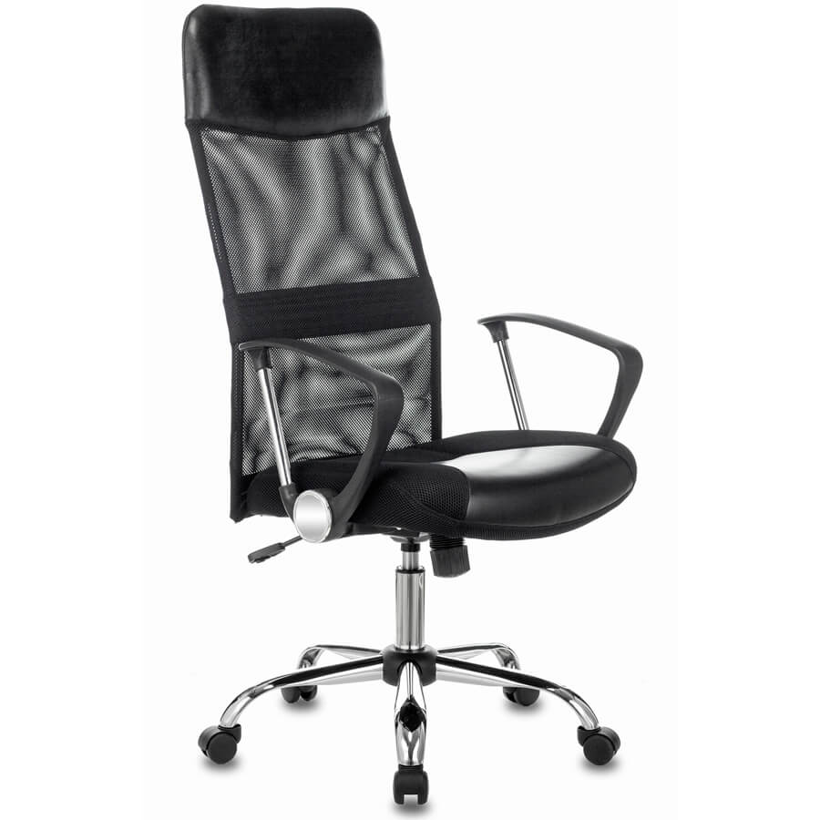 CH-600SL Кресло для руководителя  Бюрократ, обивка комбинированный (Чёрный) CH-600SL Кресло для руководителя  Бюрократ, обивка комбинированный (Чёрный)