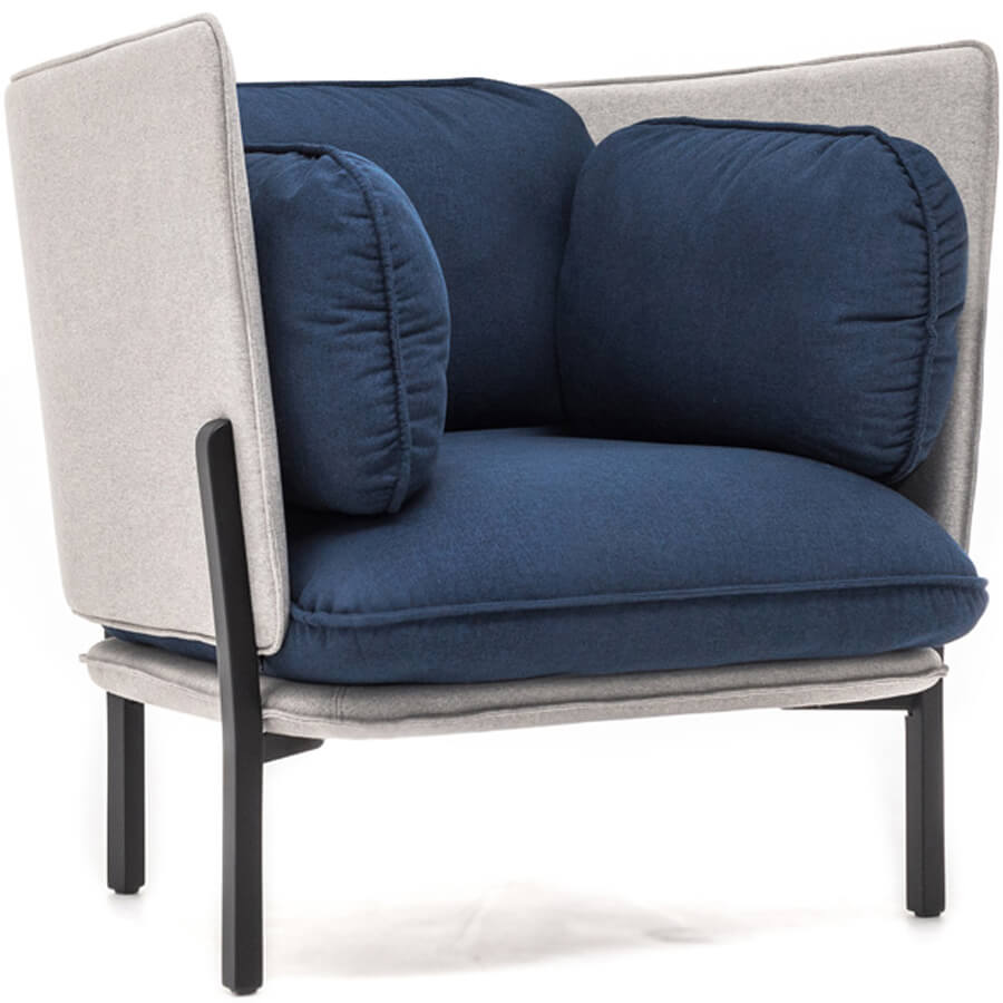 Bellagio 1 low UNO Кресло Bellagio (Серо-синий)