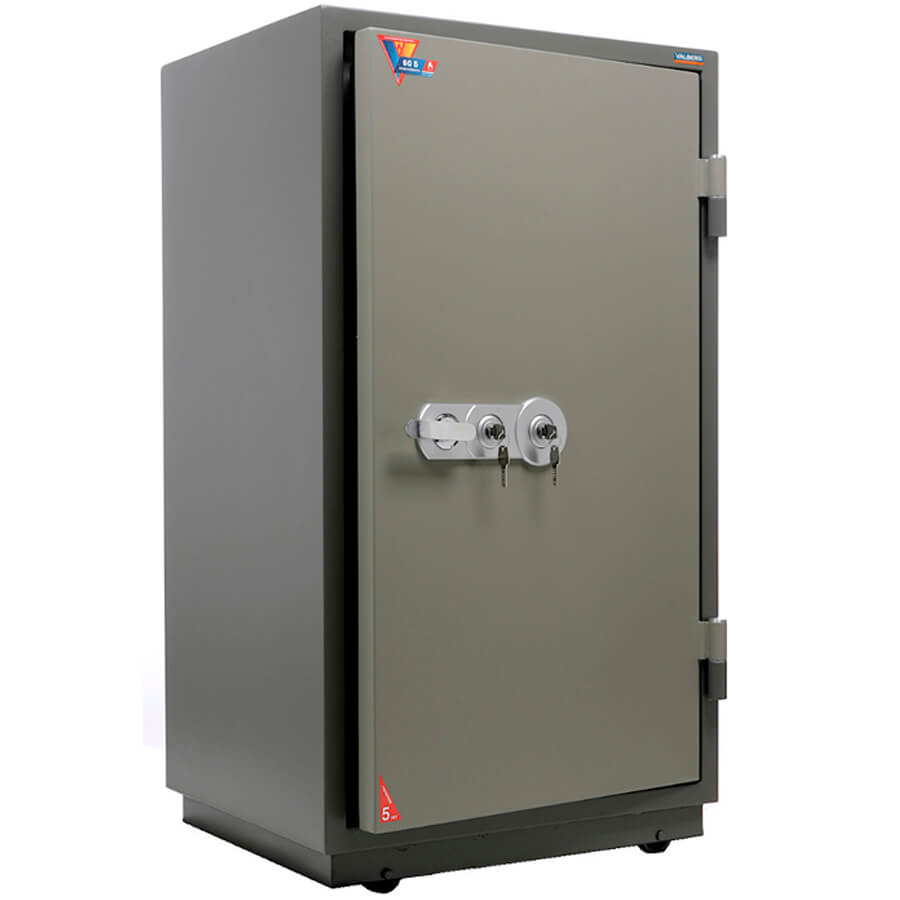 FRS 127 T- KL Огнестойкий сейф VALBERG, два ключевых (Молотковая эмаль - коричневая)