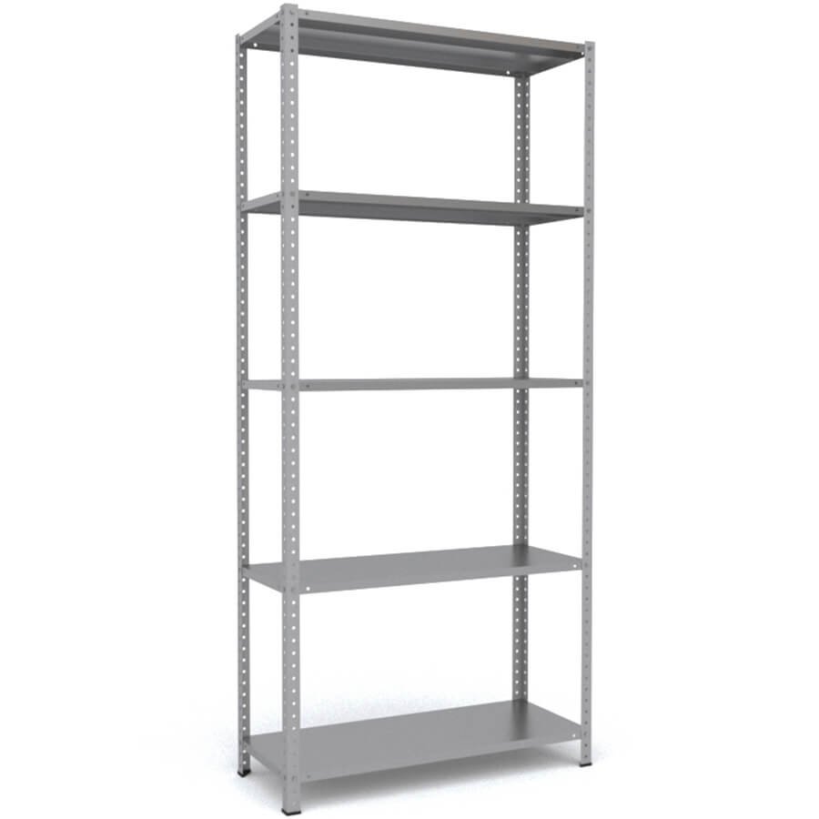 MS-220x100x40 Металлический стеллаж ПРОМЕТ, 5 (Серый полуматовый (RAL 7038))