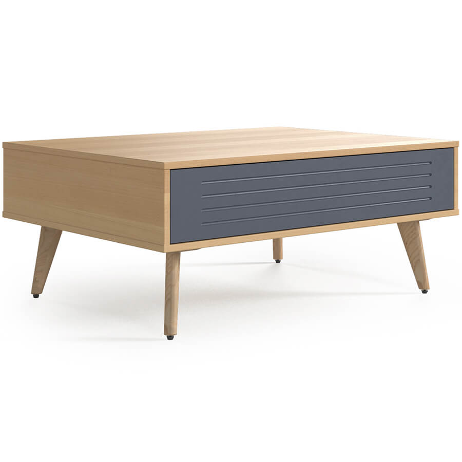 Rem-1 Стол журнальный Мебель Стиль Remo (Графит/дуб Сорано MS)