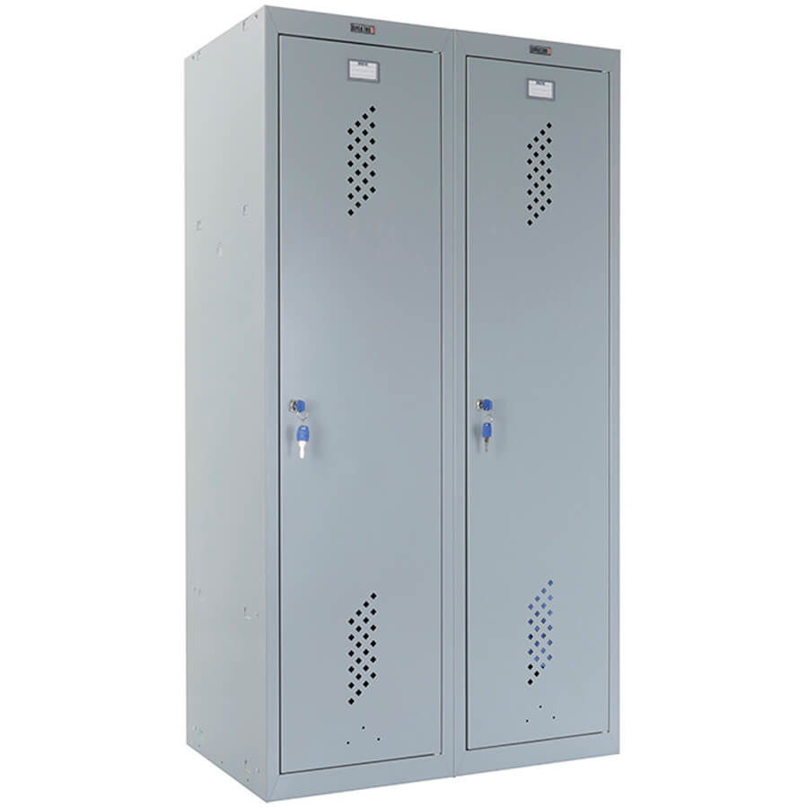 ML-21-60 (1500) Шкаф для раздевалок усиленный ПРОМЕТ, ключевой (Серый полуматовый (RAL 7038))