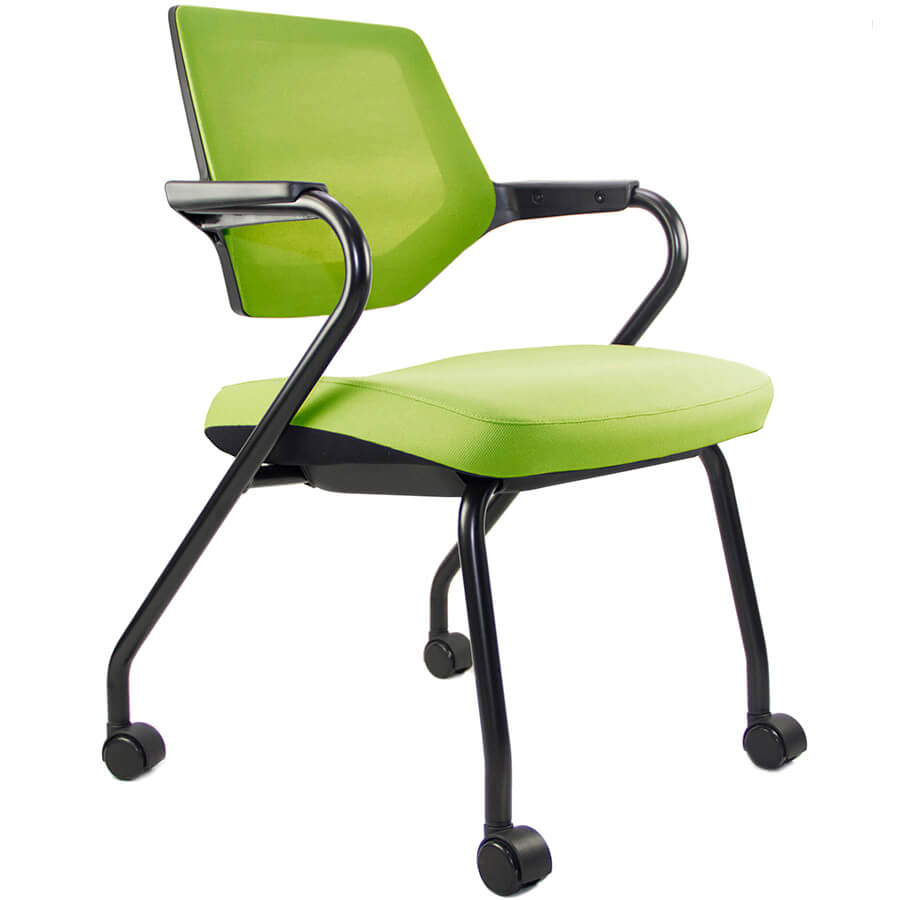 CH4901Z (T301FEU) Кресло для посетителя CLING Fursys, обивка сетка / ткань (Зелёное (837B))