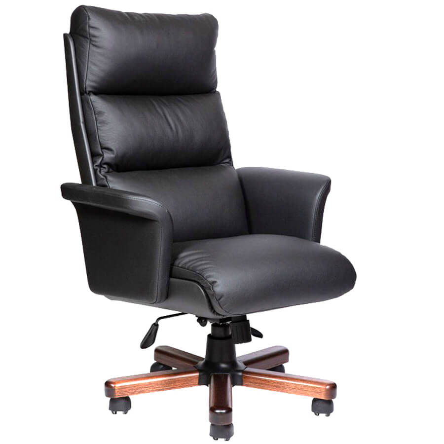 VIP Кресло для руководителя VIP Мирэй Групп, обивка кожа (Черный (темный орех)) VIP Кресло для руководителя VIP Мирэй Групп, обивка кожа (Черный (темный орех))