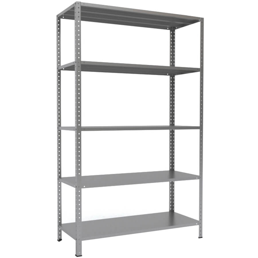 MS-200x120x50 Металлический стеллаж ПРОМЕТ, 5 (Серый полуматовый (RAL 7038))