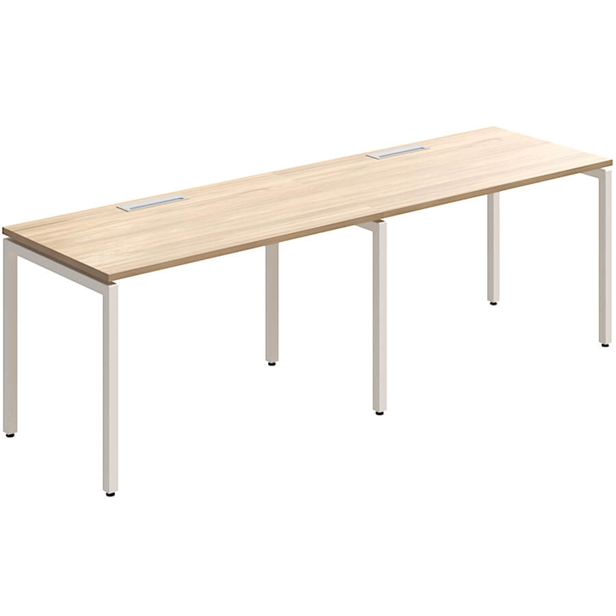 RM-4.1(x2)+F-28 Стол на металлокаркасе Мебель Стиль Rio Project (Швейцарский вяз MS)