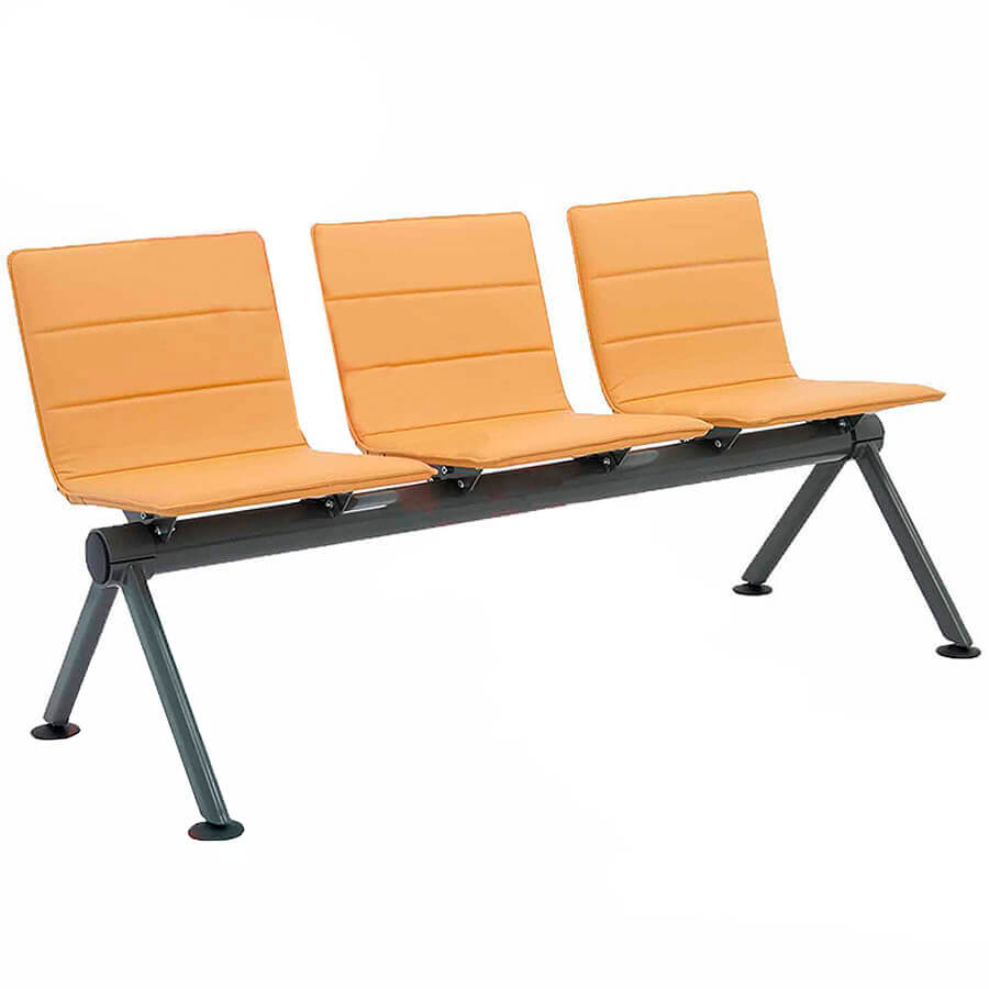 ВЕКТОР ПЛЮС БП МС 11/2-03 Многоместная секция  COMFORUM, обивка экокожа (Оранжевый)