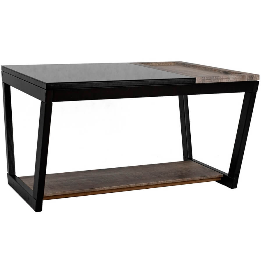 BeautyStyle 31 Журнальный стол Мебелик (Дуб крымский состаренный / Венге / стекло черное) BeautyStyle 31 Журнальный стол Мебелик (Дуб крымский состаренный / Венге / стекло черное)