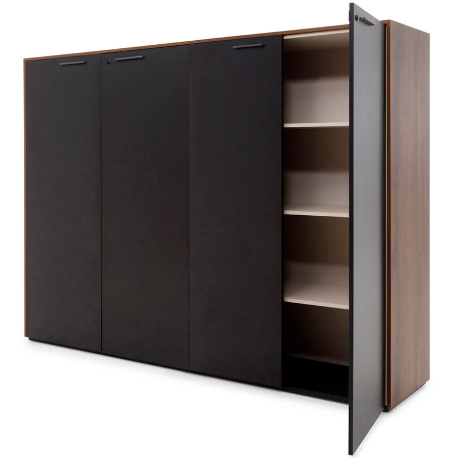 108 604 KR/BL Шкаф для бумаг Profoffice MURANO (Кальяри / черный)