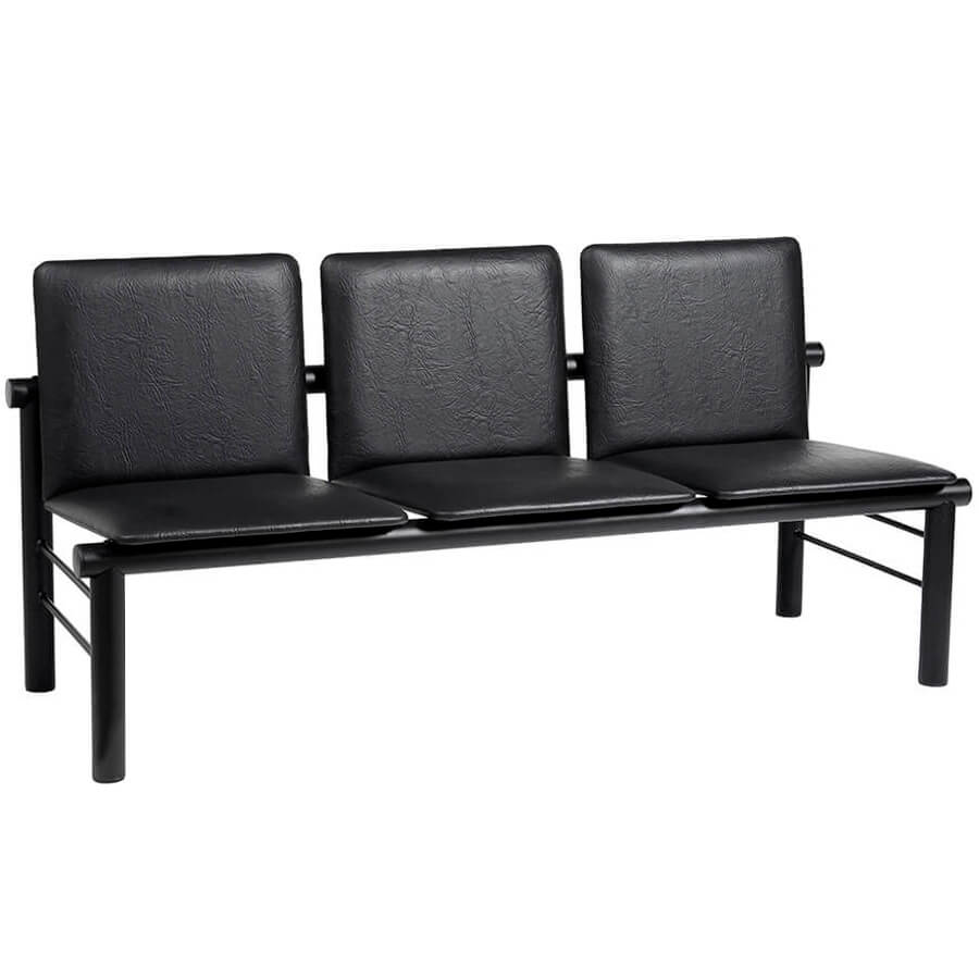 ТЕРРА М СМ 109М-03 Многоместная секция  COMFORUM, обивка экокожа (Черный К01)