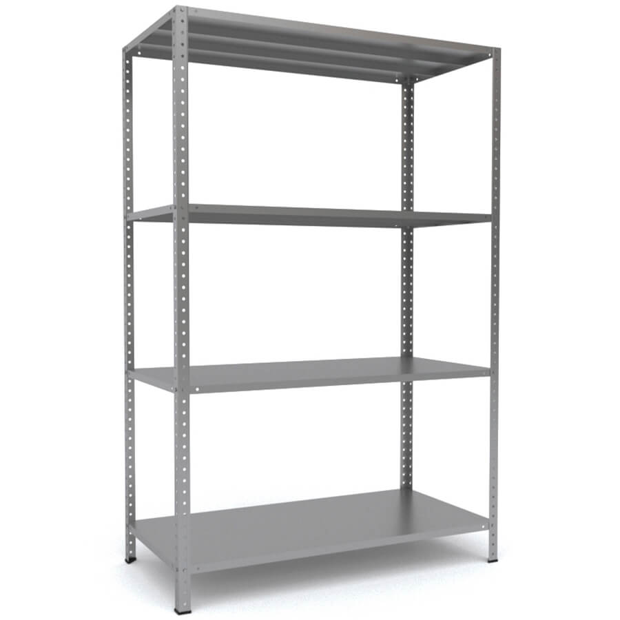 MS-185x120x50 Металлический стеллаж ПРОМЕТ, 4 (Серый полуматовый (RAL 7038))