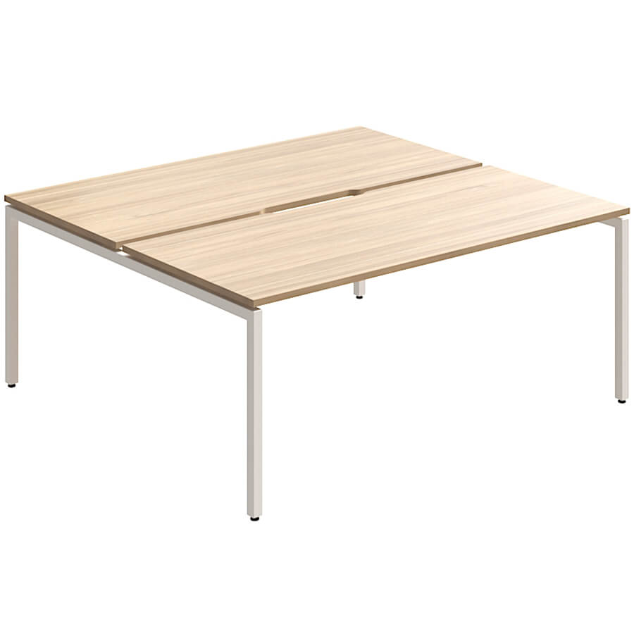 RP-2.2(x2)+F-50 Стол на металлокаркасе Мебель Стиль Rio Project (Швейцарский вяз MS)