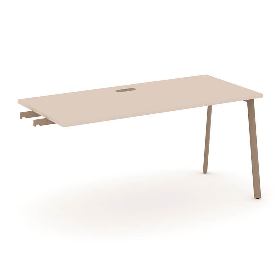 ES.SPR-4-LP Стол приставка к опорным тумбам RIVA Estetica (Капучино/Металл Латте)