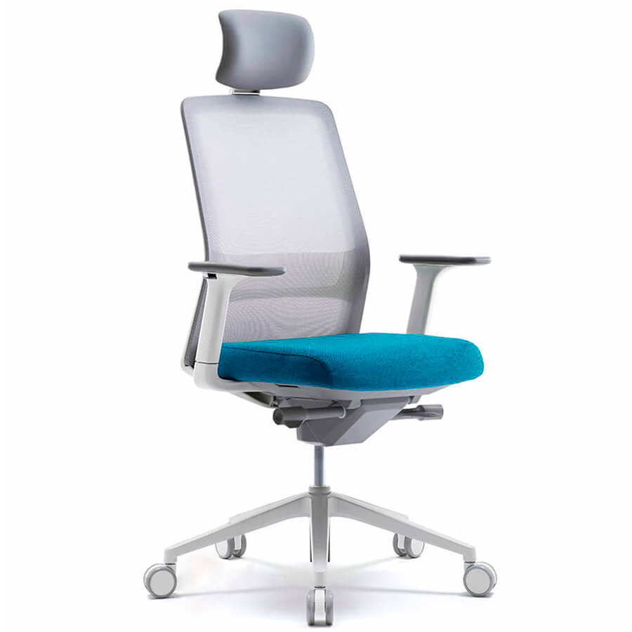 CHA6200WAHZ Кресло для руководителя AROUND Fursys, обивка комбинированный (Голубой (2H4LW)) CHA6200WAHZ Кресло для руководителя AROUND Fursys, обивка комбинированный (Голубой (2H4LW))