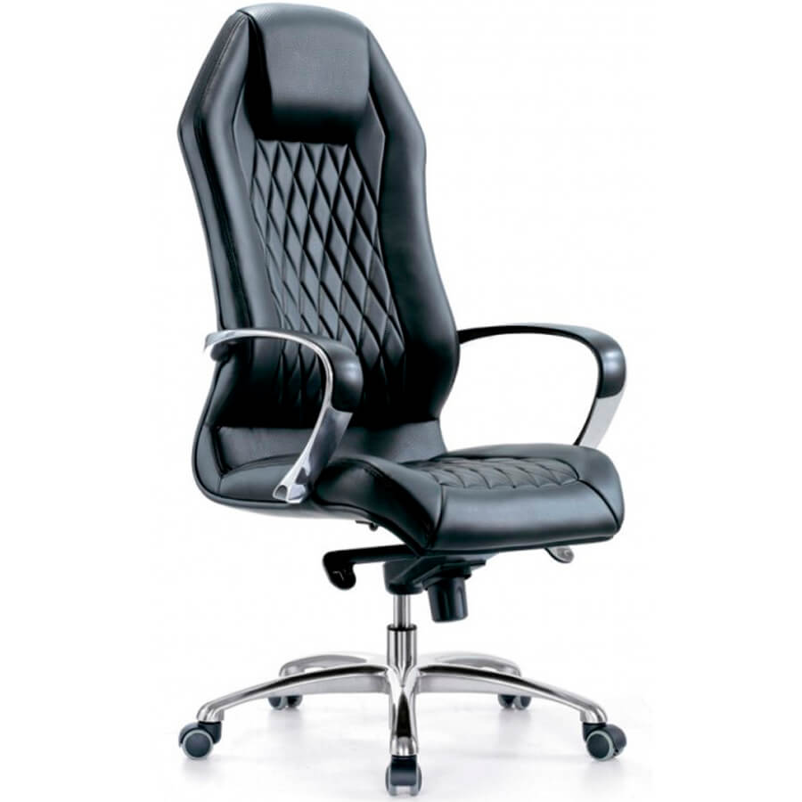 _AURA Кресло для руководителя  Бюрократ, обивка кожа (Чёрный) _AURA Кресло для руководителя  Бюрократ, обивка кожа (Чёрный)