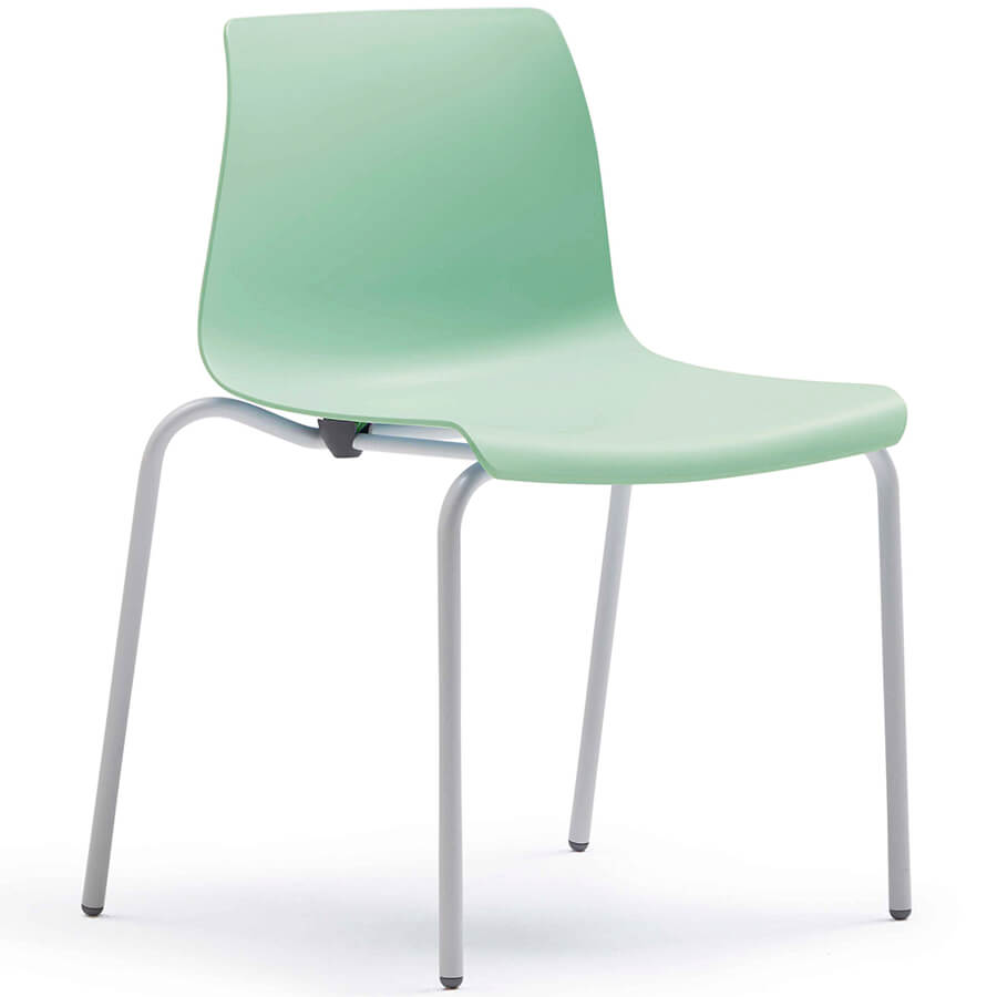 UCHNA0007EZ (WW) Стул для посетителя SODA Fursys, обивка пластик (Тёмно-зелёное (FGN))