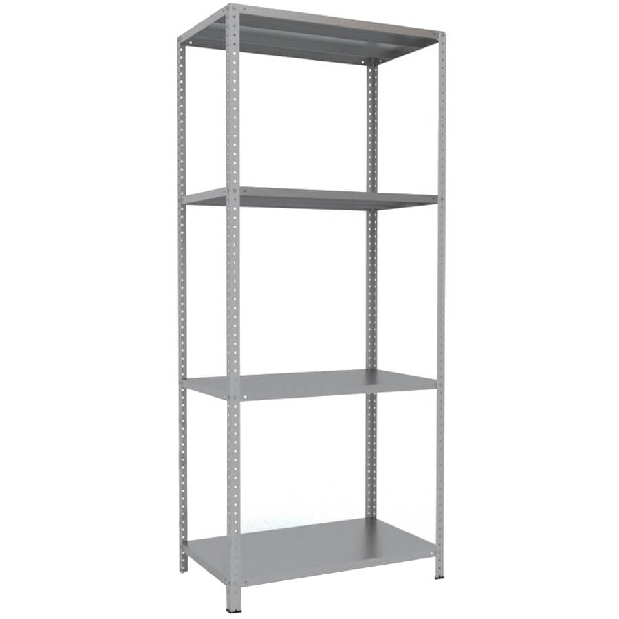 250x100x60 Металлический стеллаж MS HARD, 4 (Cерый полуматовый (RAL 7038))