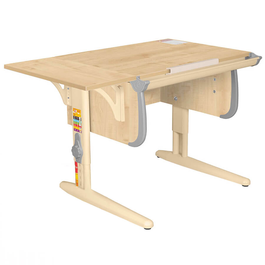 Parta 1/75 + Polka_b 1/550-1 Парта с полкой ДЭМИ (Серый)