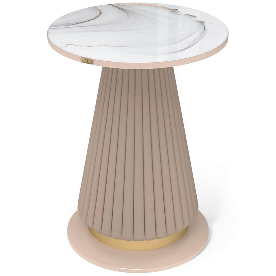 SHT-CT38-C2 Журнальный стол Sheffilton (Корица / мраморное золото)