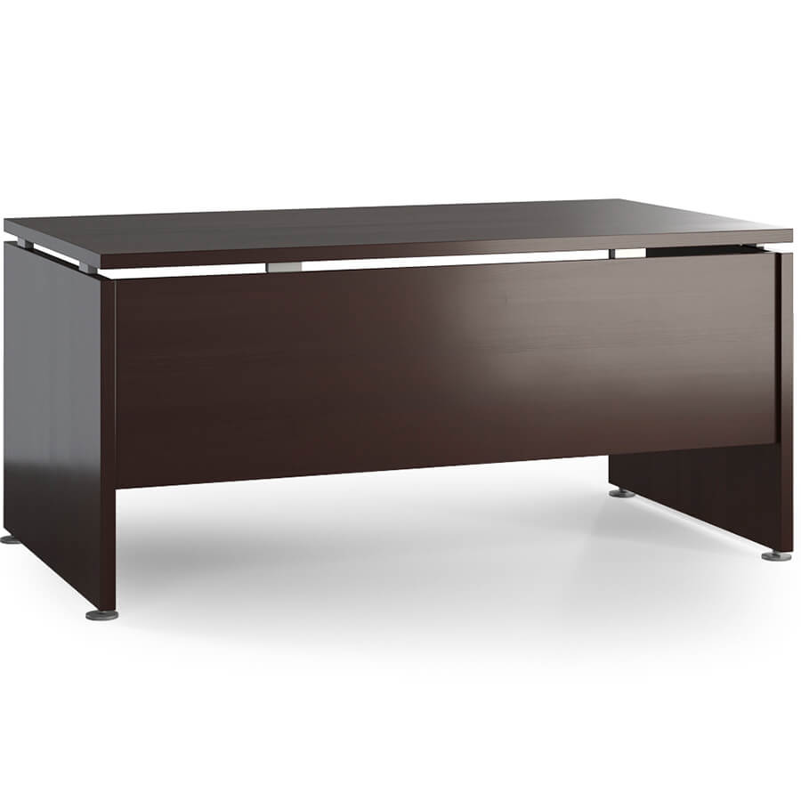 Gr-16 Стол руководителя Мебель Стиль Grand (Орех тёмный)