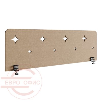 ACOH184 Экран для стола 1800х9х450 мм. Маленькие звездочки Евро Офис (Бежевый (AC-02))