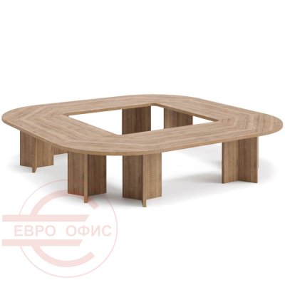 Conference table 360x360 Стол переговоров 360x360 Profoffice Терра / Terra (Капучино)