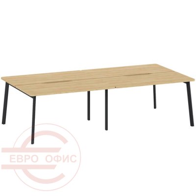 FLEX 4-bench 138*68 6Z (7016) Бенч на 4 рабочих места Profoffice FLEX (Гикори, графит)