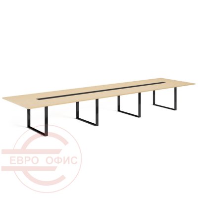 101 912 Стол д/перегов L536  Profoffice Exe (Дуб светлый/Чёрный)