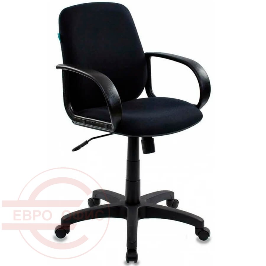 CH-808-LOW Кресло для персонала Бюрократ, обивка ткань (Чёрное (3С11))