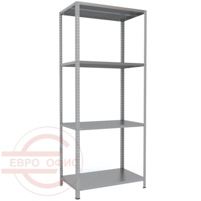 220x100x60 Металлический стеллаж MS HARD, 4 (Cерый полуматовый (RAL 7038))