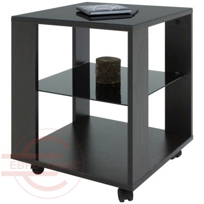 BeautyStyle 6 Журнальный стол Мебелик (Венге / стекло черное)