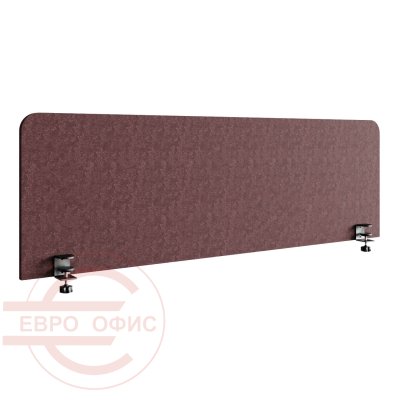 П70.12 Экран для стола прямой  ACOUSOUND, Евро Офис 1500х12х450 мм. (Коричневый (AC-27))