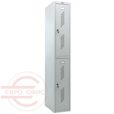 LS-02 Шкаф для одежды и сумок ПРОМЕТ, ключевой (Серый полуматовый (RAL 7038))