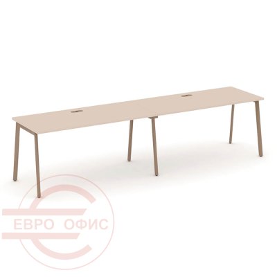 ES.RS-2.4-LP Рабочая станция на 2 места RIVA Estetica (Капучино/Металл Латте)