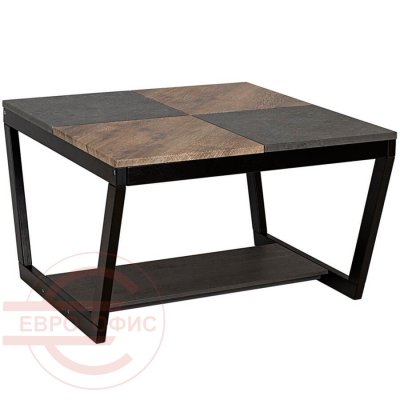 BeautyStyle 32 Журнальный стол Мебелик (Дуб крымский состаренный / Серый бетон / Венге)