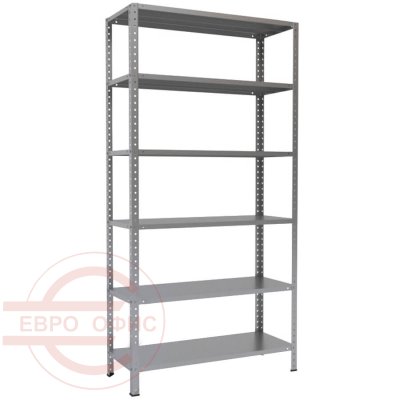 MS-200x100x40 Металлический стеллаж ПРОМЕТ, 6 (Серый полуматовый (RAL 7038))