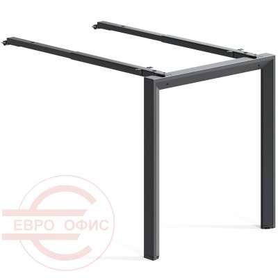 DF-136-04 (Black) Металлокаркас для приставки Евро Офис Агат (Черный)