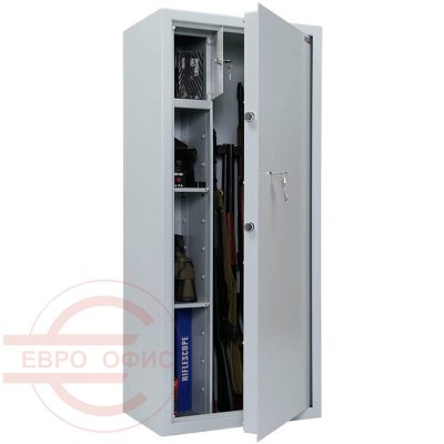 ARSENAL 1253T Оружейный сейф VALBERG, ключевой (Cерый полуматовый (RAL 7038))