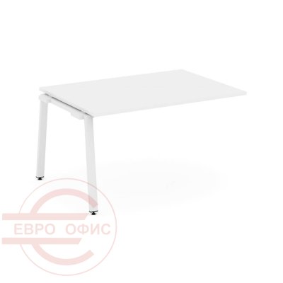 SN-6A.NSPRG-003.3 Проходной наборный элемент переговорного стола RIVA Style Project (Белый/Металл Белый)
