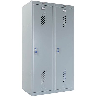 ML-21-80 (1500) Шкаф для раздевалок усиленный ПРОМЕТ, ключевой (Серый полуматовый (RAL 7038))