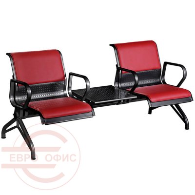 КРУИЗ МС3-03 Многоместная секция  COMFORUM, обивка экокожа (Красный)