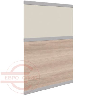 D-130-90.1 Наполнение низкой перегородки Мебель Стиль (Ясень Шимо / Беж)