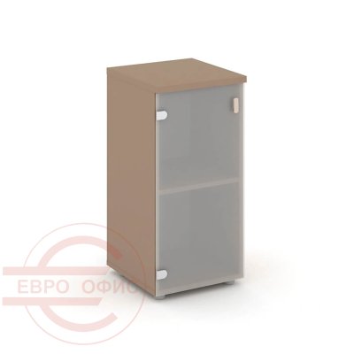 ES.SU-3.2(L) Стеллаж низкий узкий левый RIVA Estetica (Латте/Сатин матовый)