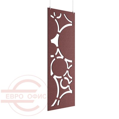 ACO-C-23 Акустическая перегородка 800х9х2400 мм.  Евро Офис (Коричневый (AC27))