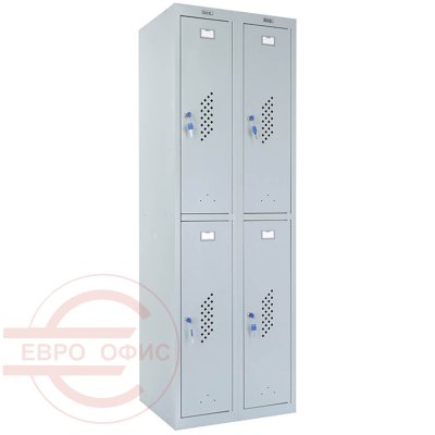 ML/LS 22-60 Шкаф для раздевалок усиленный ПРОМЕТ, ключевой (Серый полуматовый (RAL 7038))