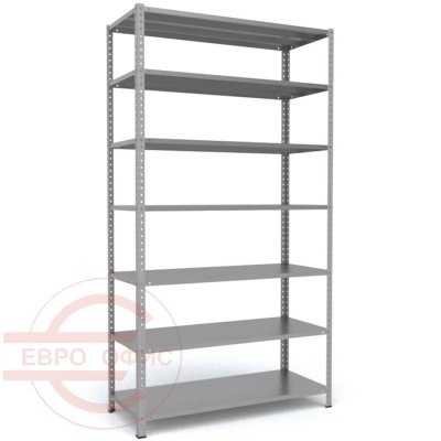 MS-220x120x50 Металлический стеллаж ПРОМЕТ, 7 (Серый полуматовый (RAL 7038))