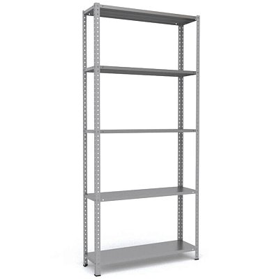 MS-220x100x30 Металлический стеллаж ПРОМЕТ, 5 (Серый полуматовый (RAL 7038))