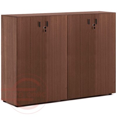 109 724 Шкаф средний H.120, 4 дв Profoffice RENZ (Эвкалипт / черный)