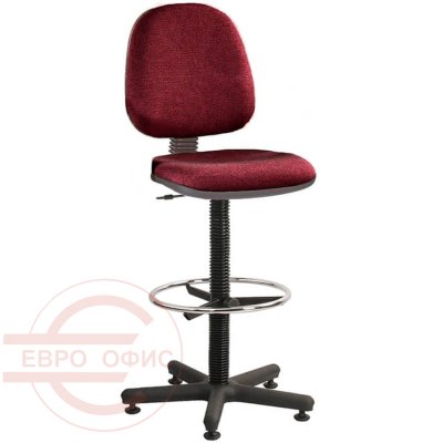 Regal Ring Base Кресло для персонала Евро Офис, обивка ткань (Бордовый)